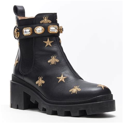 gucci boots crystal|gucci boots with gems.